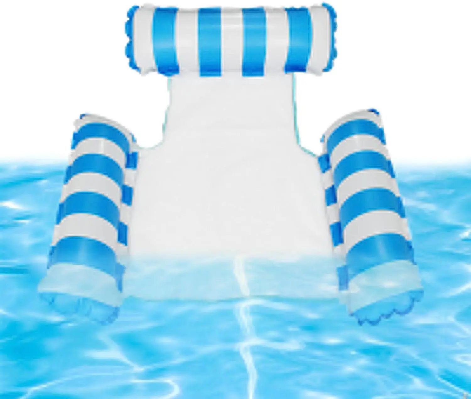 Поплавки для бассейна для взрослых|Гамак для плавания в бассейне|Надувной шезлонг для бассейна, многоцелевой надувной гамак, Шезлонг для водного гамака Изображение 4